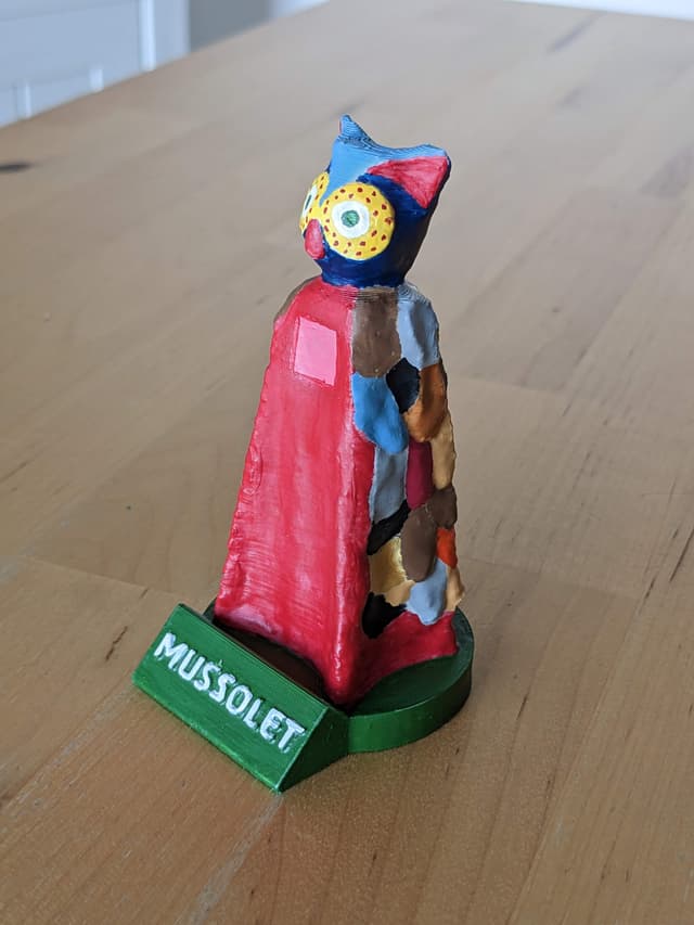 Procés de pintat del Mussolet